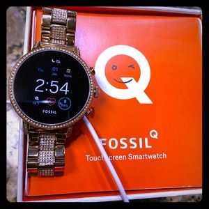PRICE FIRM Fossil Q4 Smart Watch - ROSE GOLD